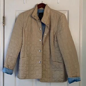 EUC Coach quilted jacket, size medium